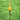 Solar Viz Glass Twist Pod Stake Orange - 44 inch