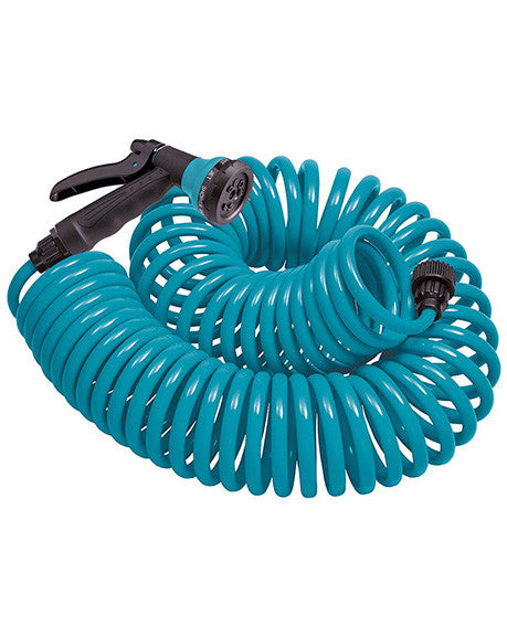 orbit garden hose sprayer Orbit Coil Hose/Nozzle-Blue