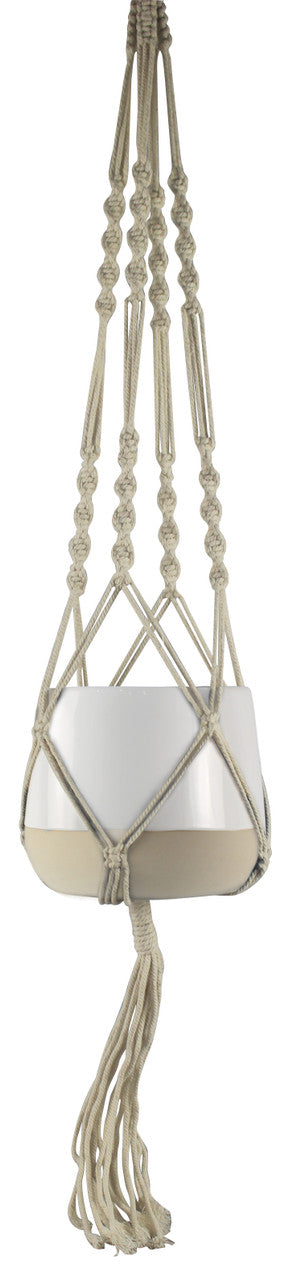 hanging plant bracket white Allen + Roth 5.7086" x 4.7244" White Ceramic Hanging Planter