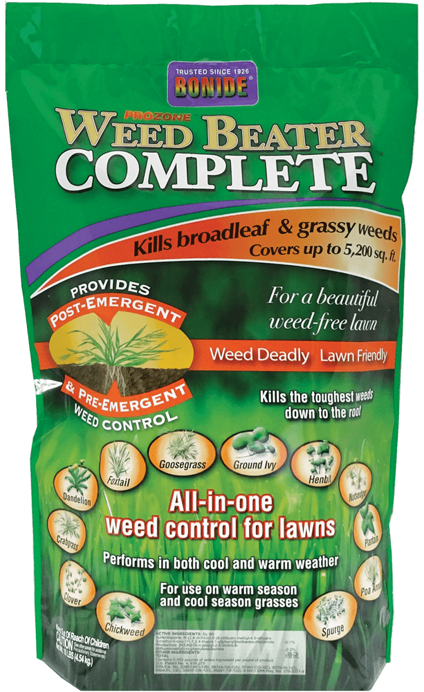 post emergent herbicide for grassy weeds Bonide Weed Beater Complete