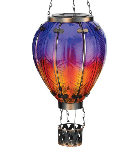 Hot Air Balloon Solar Lantern - Purple
