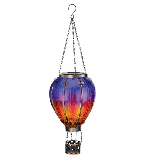 Hot Air Balloon Solar Lantern - Purple