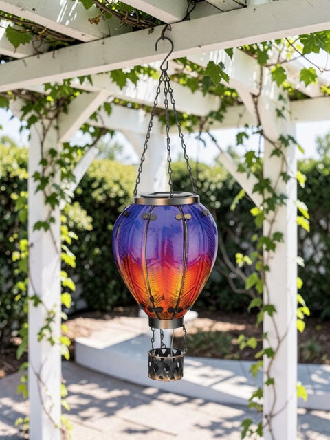 Hot Air Balloon Solar Lantern - Purple