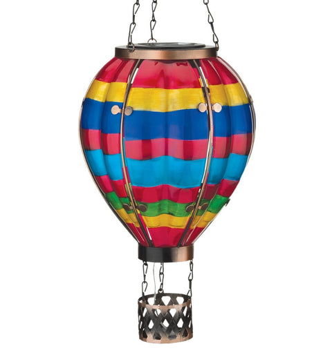 Hot Air Balloon Solar Lantern - Multi Stripe