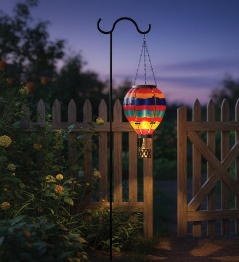 Hot Air Balloon Solar Lantern - Multi Stripe
