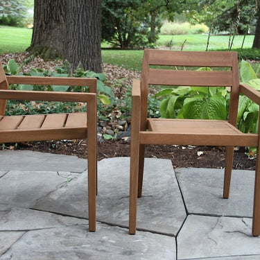 7 Piece Brown Eucalyptus Ivory Dining Set