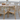 7 Piece Eucalyptus Antique Wash Lazy Susan Dining Set