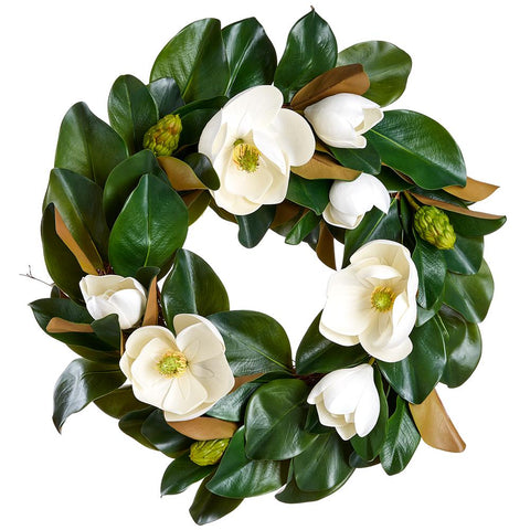 Magnolia Wreath – 26" (Artificial)