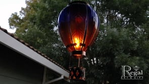Hot Air Balloon Solar Lantern - Purple