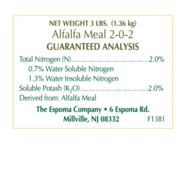 Espoma® Organic® Alfalfa Meal 2-0-2