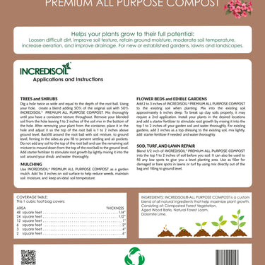 Incredisoil® Premium All Purpose Compost