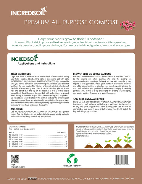incredisoil potting mix Incredisoil® Premium All Purpose Compost