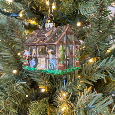 Glass Greenhouse Ornament