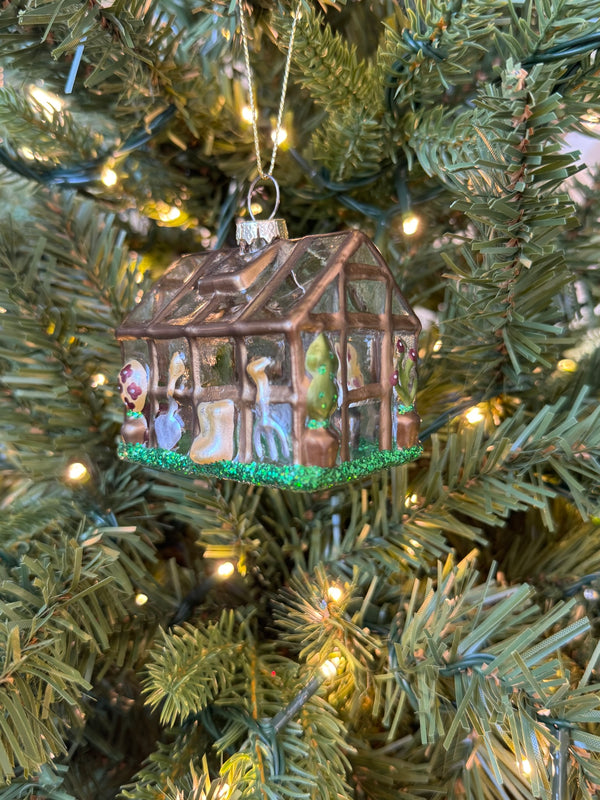 Glass Greenhouse Ornament
