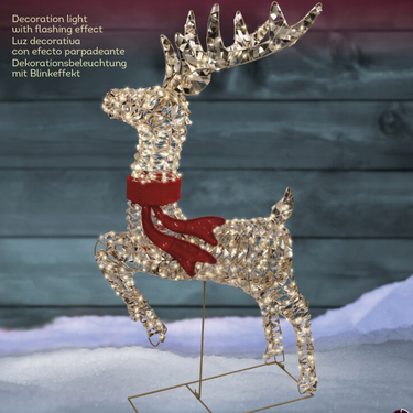 Lumineo Micro LED Leaping Deer – Warm White (3.3 ft)