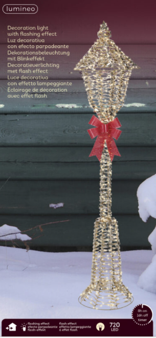 Lumineo Micro LED Street Lamp – Warm White (4.9 ft)