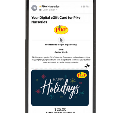 Digital Happy Holidays eGift Card