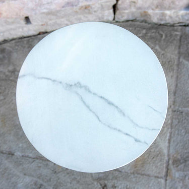 Teak Marble Cocktail Table