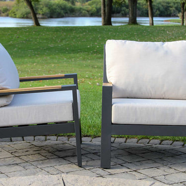 Siena Black Aluminum Seating Group