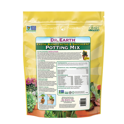 Dr. Earth Exotic Blend® Cactus & Succulent Potting Mix 8qt