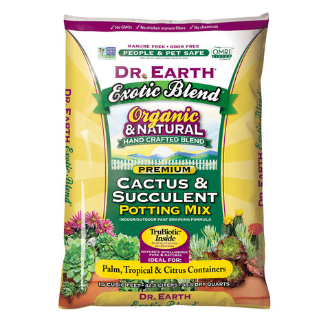 Dr. Earth Exotic Blend® Cactus & Succulent Potting Mix 1.5cf