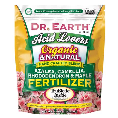 Dr. Earth Acid Lovers® Azalea, Camelia, Rhododendron Fertilizer  4lb  3-4-3