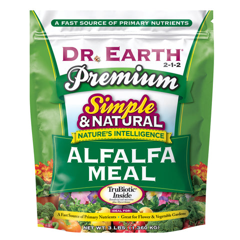 Dr. Earth Premium Organic Alfalfa Meal  3lb  2-1-2