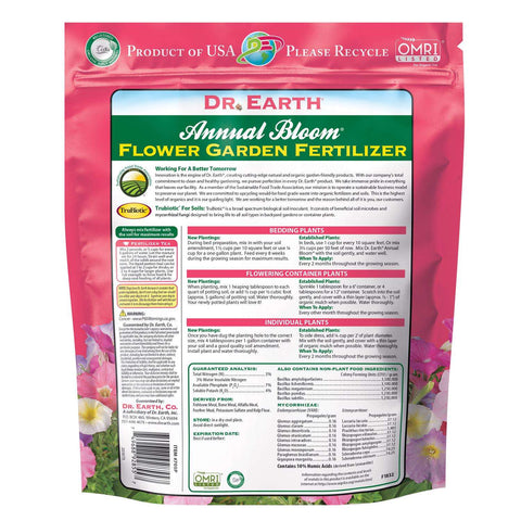 Dr. Earth Annual Bloom® Flower Garden Fertilizer 4lb