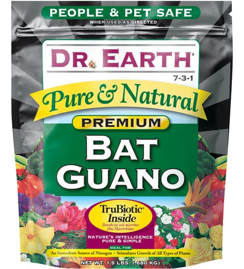 Dr. Earth Premium Organic Bat Guano 1.5lb 7-3-1