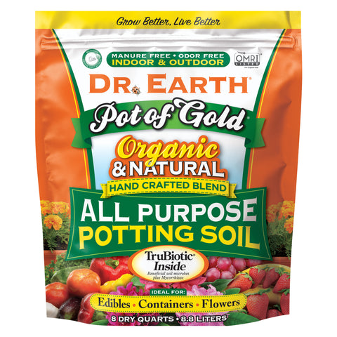 Dr. Earth Pot Of Gold® All Purpose Potting Soil 8qt