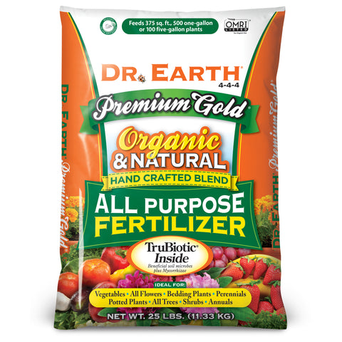 Dr. Earth Premium Gold® All Purpose Fertilizer  25lb  4-4-4