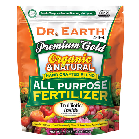 Dr. Earth Premium Gold® All Purpose Fertilizer  4lb  4-4-4
