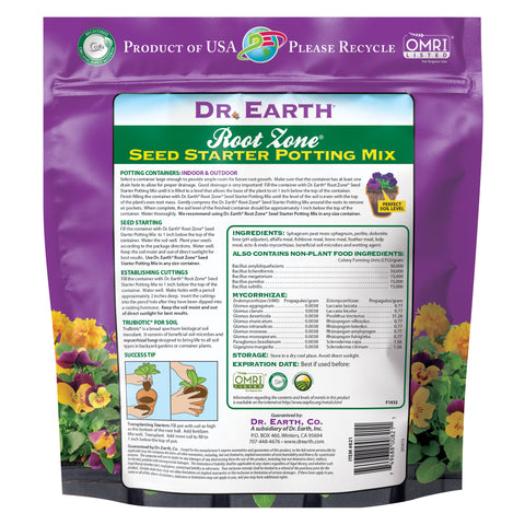 Dr. Earth Root Zone® Seed Starting Mix  8qt