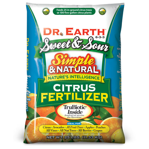 Dr. Earth Sweet and Sour Citrus Fertilizer - 25 lbs