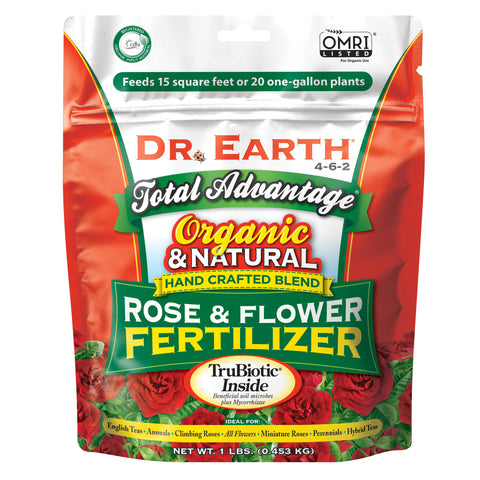 Dr. Earth Total Advantage® Rose & Flower Fertilizer  1lb  4-6-2