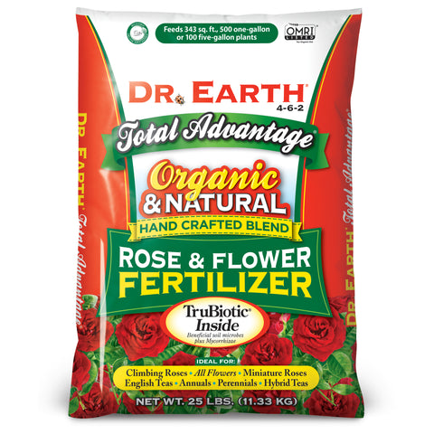 Dr. Earth Total Advantage® Rose & Flower Fertilizer  25lb  4-6-2