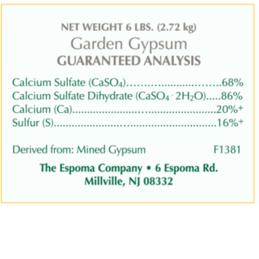 Espoma® Organic® Garden Gypsum