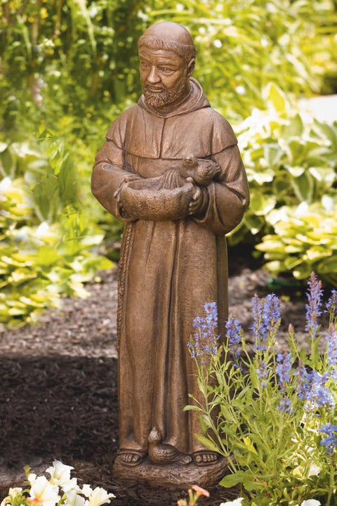 St. Francis with Shell 29 inch