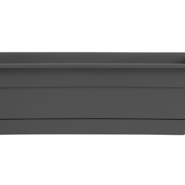 Bloem Dura Cotta Window Box Charcoal Plastic - 24 inch