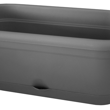 Bloem Lucca Window Box Charcoal Plastic - 18 inch