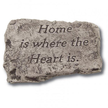 Stone Home Is Where 10 inch