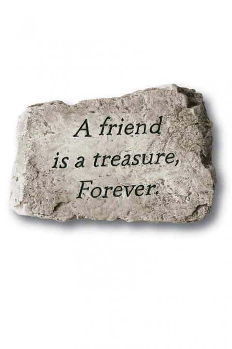 Stone A Friend Is A Treasure 10 inch