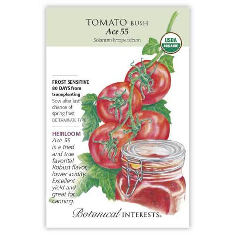 Ace 55 Bush Tomato Organic Heirloom