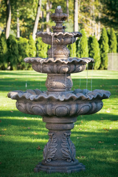 Three Tier Scallop Fountain 86 inch