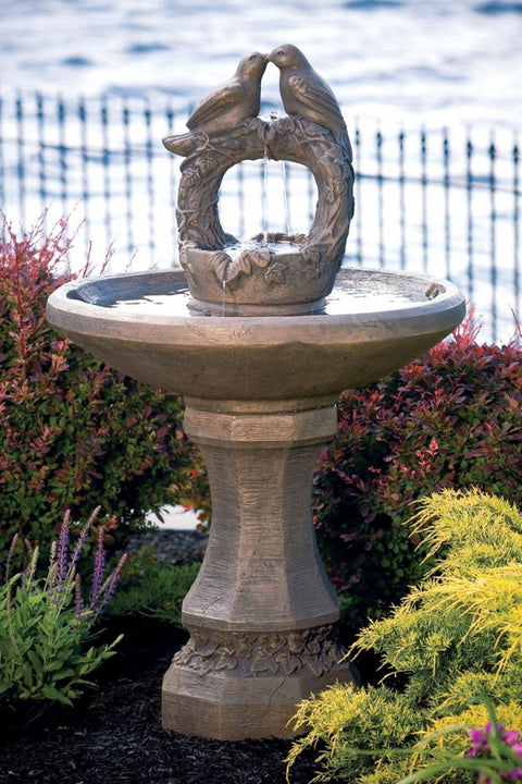 Nesting Birds Vine Sphere Fountain