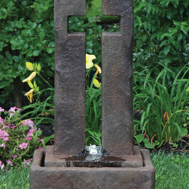 Open Works Cross Fountain 41 inch