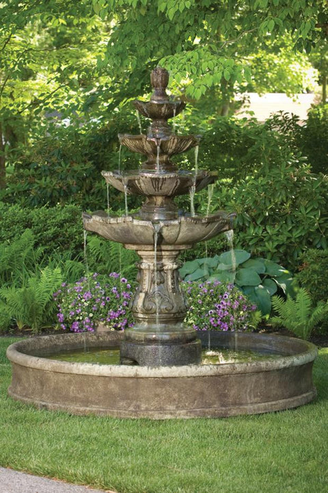 Four Tier Classic Fountain Six Pool 79 inch