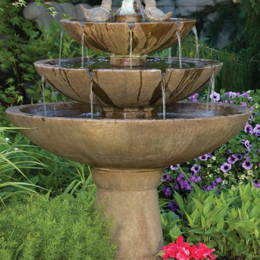 Tranquillity Spill Fountain With Birds 48 inch