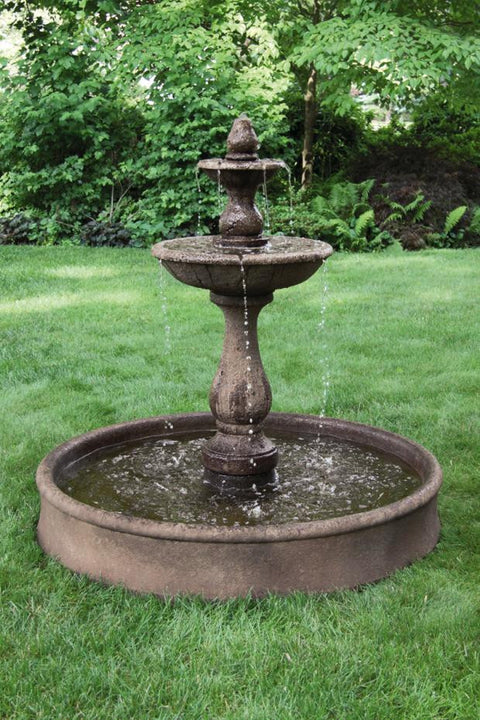 Two Tier Boca Rnd Fountain with Pool