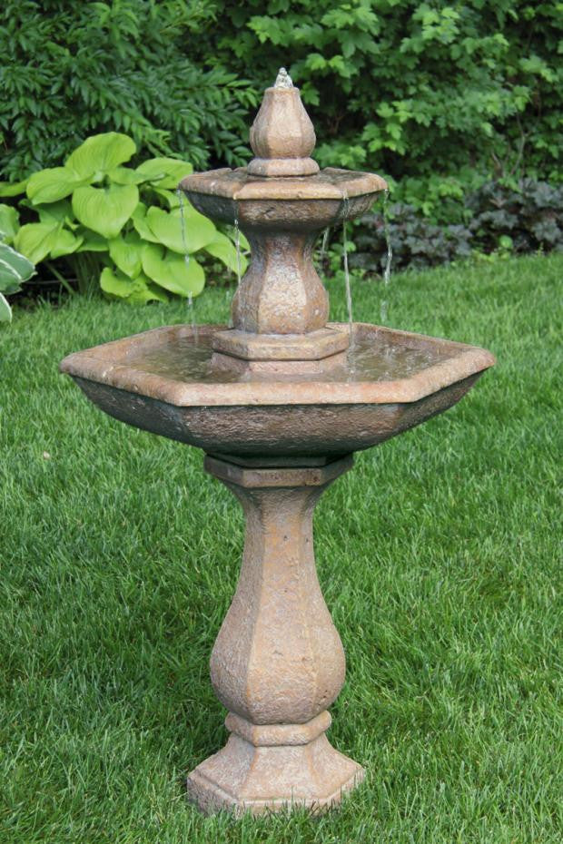 Two Tier Boca Hex Fountain – Pike Nursery